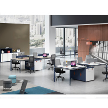 Customized 4 Seater Office Workstation for Public Office Working Area